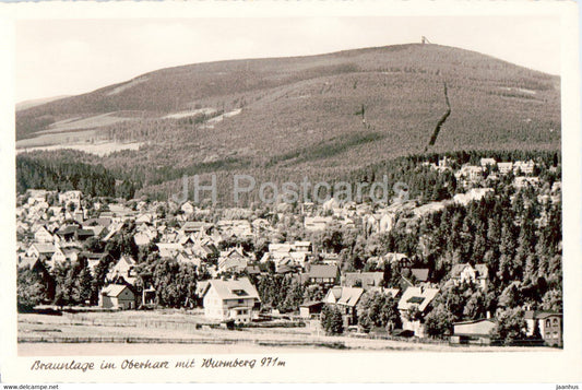 Braunlage im Oberharz mit Wurmberg 971 m - old postcard - 1962 - Germany - used - JH Postcards