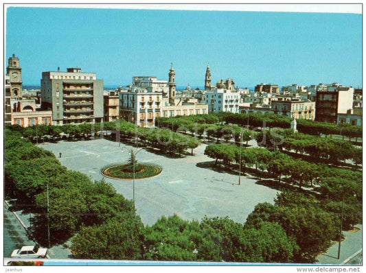 Piazza Vitt. Emanuele e Panorama - square - Monopoli - Bari - Puglia - 3 - Italia - Italy - unused - JH Postcards