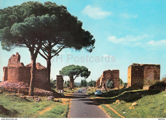 Roma - Rome - Via Appia Antica - Italy - 1961 - used - JH Postcards
