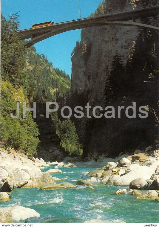 Viamala schlucht bei Thusis - Brucke der A 13 uber den Hinterrhein - 2006 - Switzerland - used - JH Postcards
