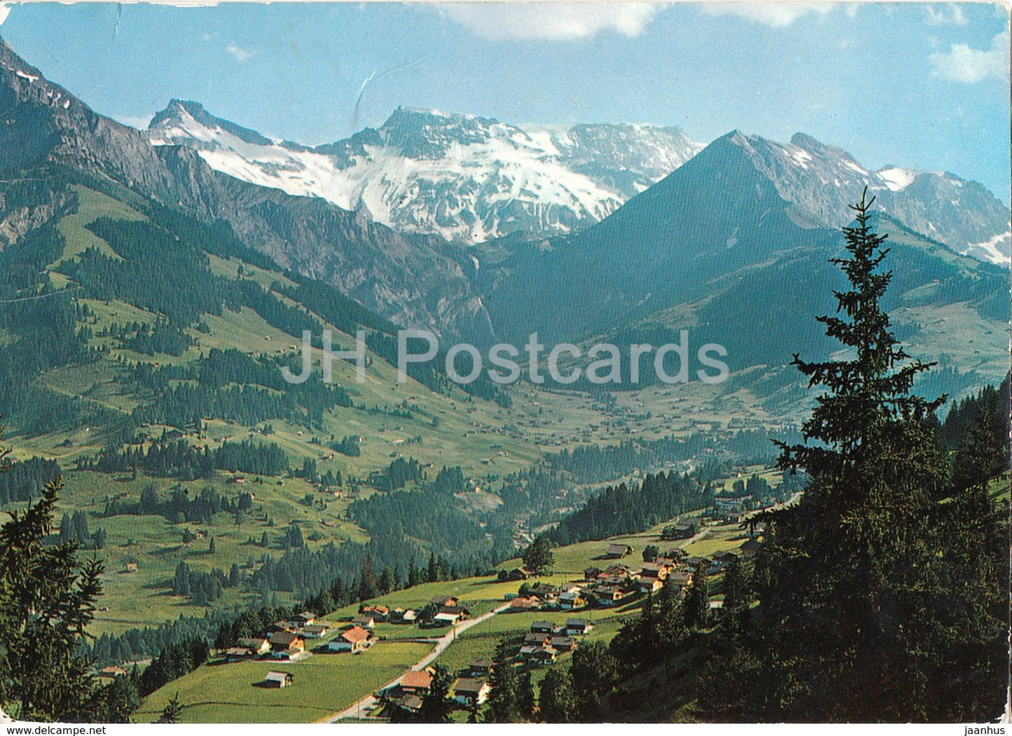 Adelboden - Ausserschwand - Steghorn - Wildstrubel - Fitzer - 1972 - Switzerland - used - JH Postcards