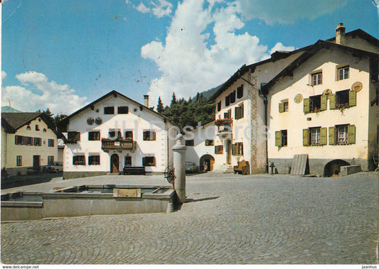 Scuol - Schuls - Dorfplatz - 1968 - Switzerland - used - JH Postcards