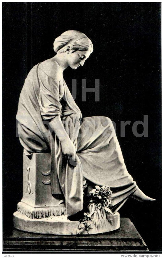 sculpture by Etienne-Maurice Falconet - Winter , 1771 - woman - french art - unused - JH Postcards