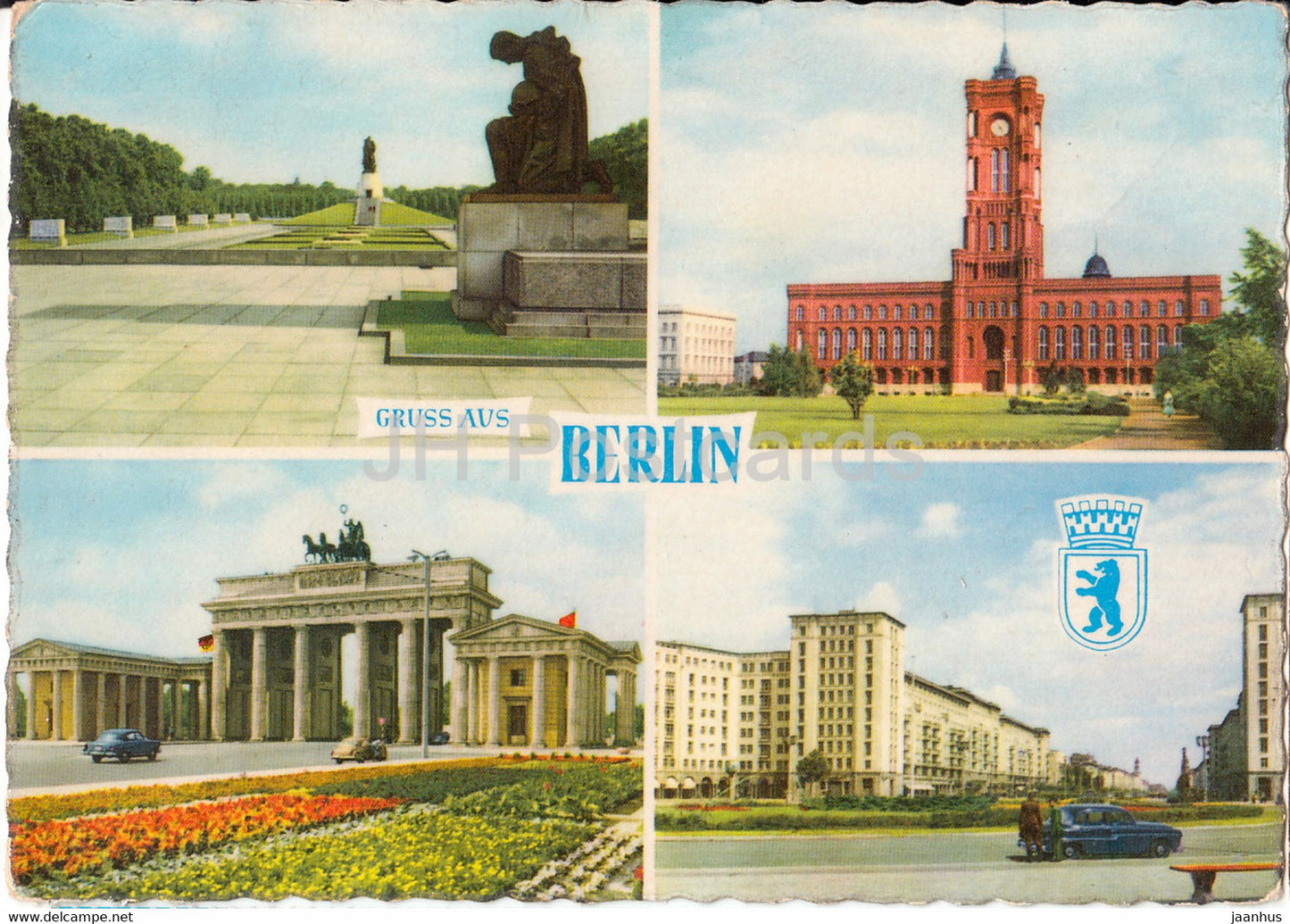 Berlin - Gruss aus Berlin - 6052 - Germany DDR - used - JH Postcards