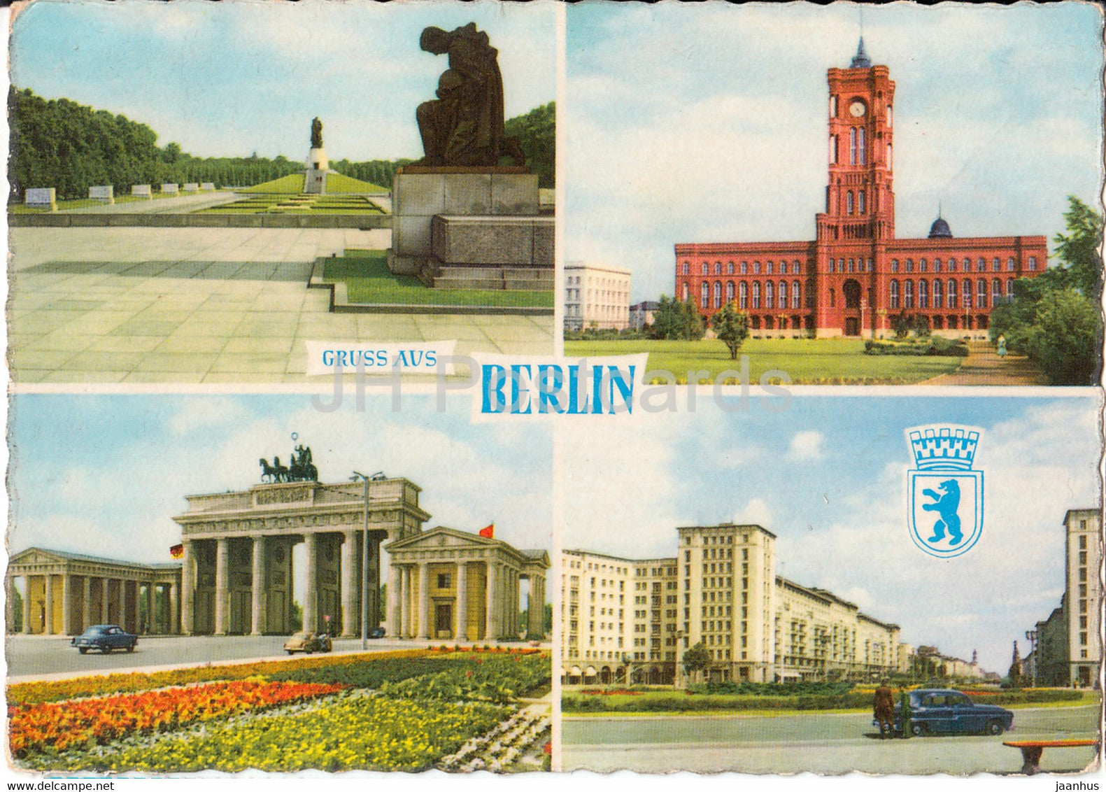 Berlin - Gruss aus Berlin - 6052 - Germany DDR - used - JH Postcards