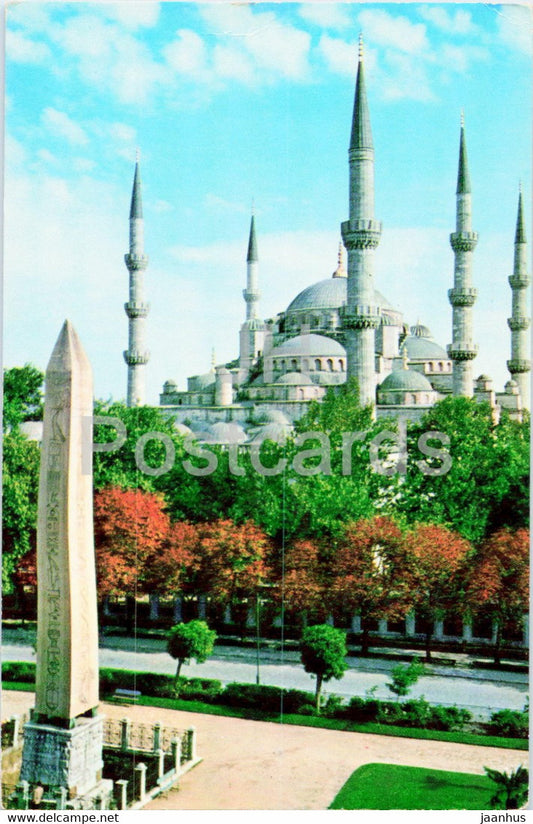 Istanbul - Egyptian obelisque and the blue mosque - 19 - Keskin - 1965 - Turkey - used - JH Postcards