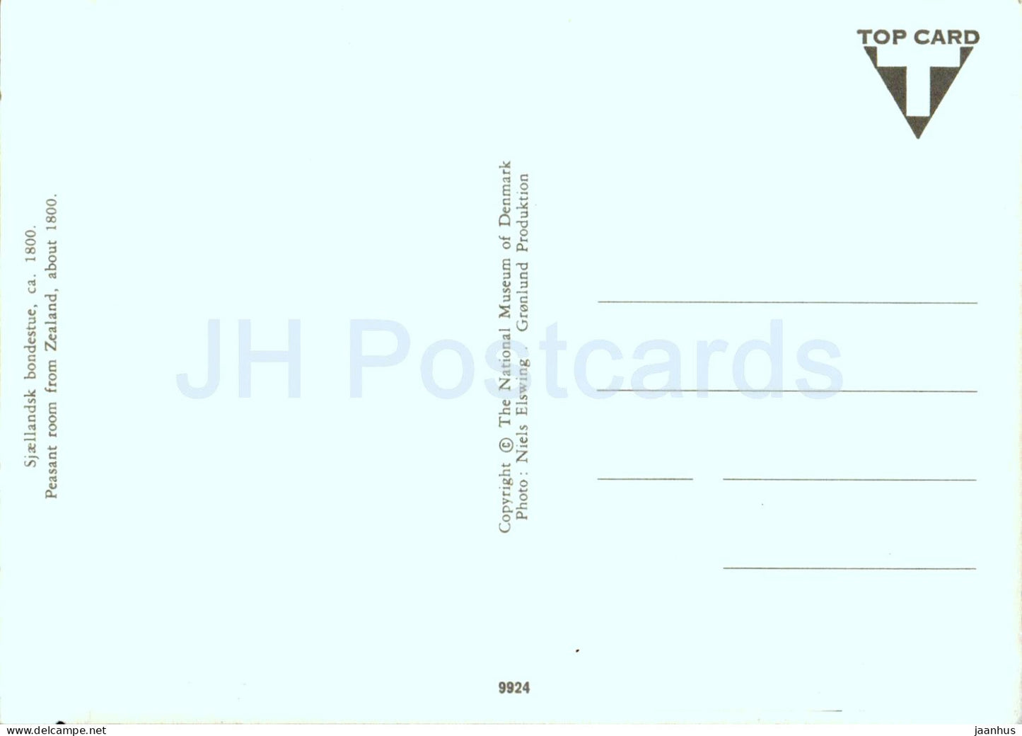 Sjaellandsk bondestue - Chambre paysanne de Zélande - Musée national du Danemark - 9924 - Danemark - inutilisé 