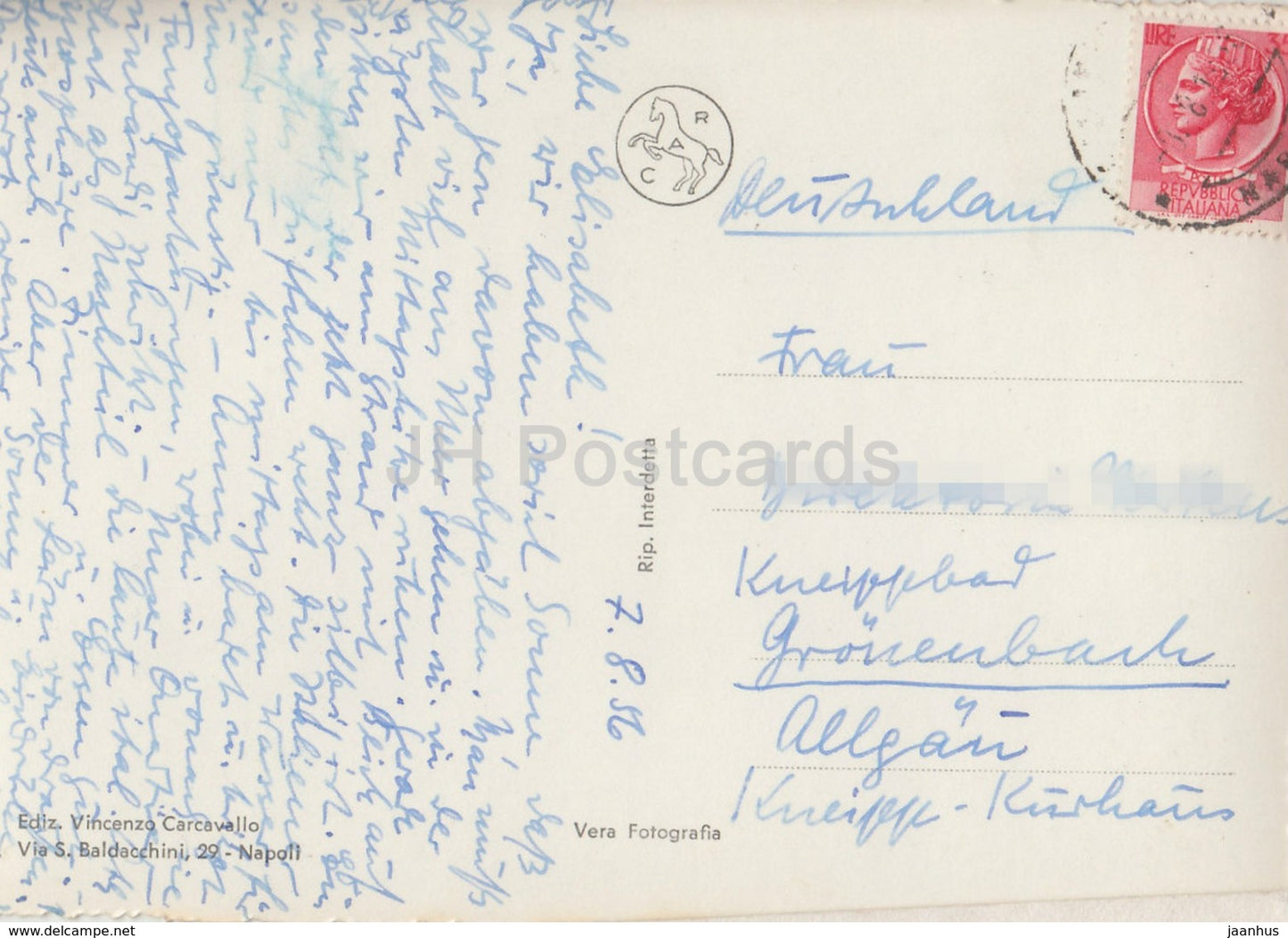 Casamicciola - panorama - Italy - 1956 - used