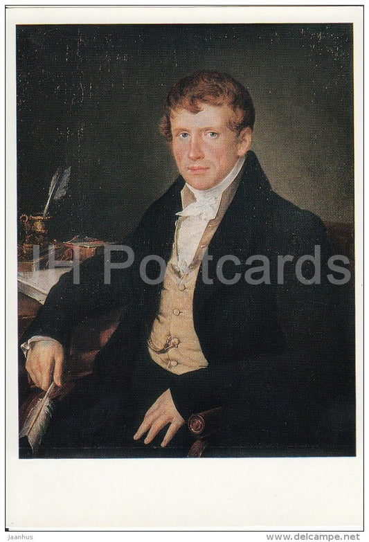 painting by V. Tropinin - Portrait of D. Kiselyev , 1834 - Russian art - 1974 - Russia USSR - unused - JH Postcards