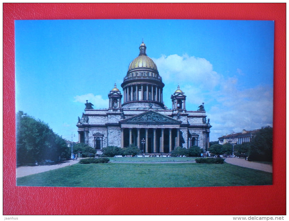 St. Isaac`s Cathedral , 1818-58 - Leningrad - St. Petersburg - 1979 - Russia USSR - unused - JH Postcards