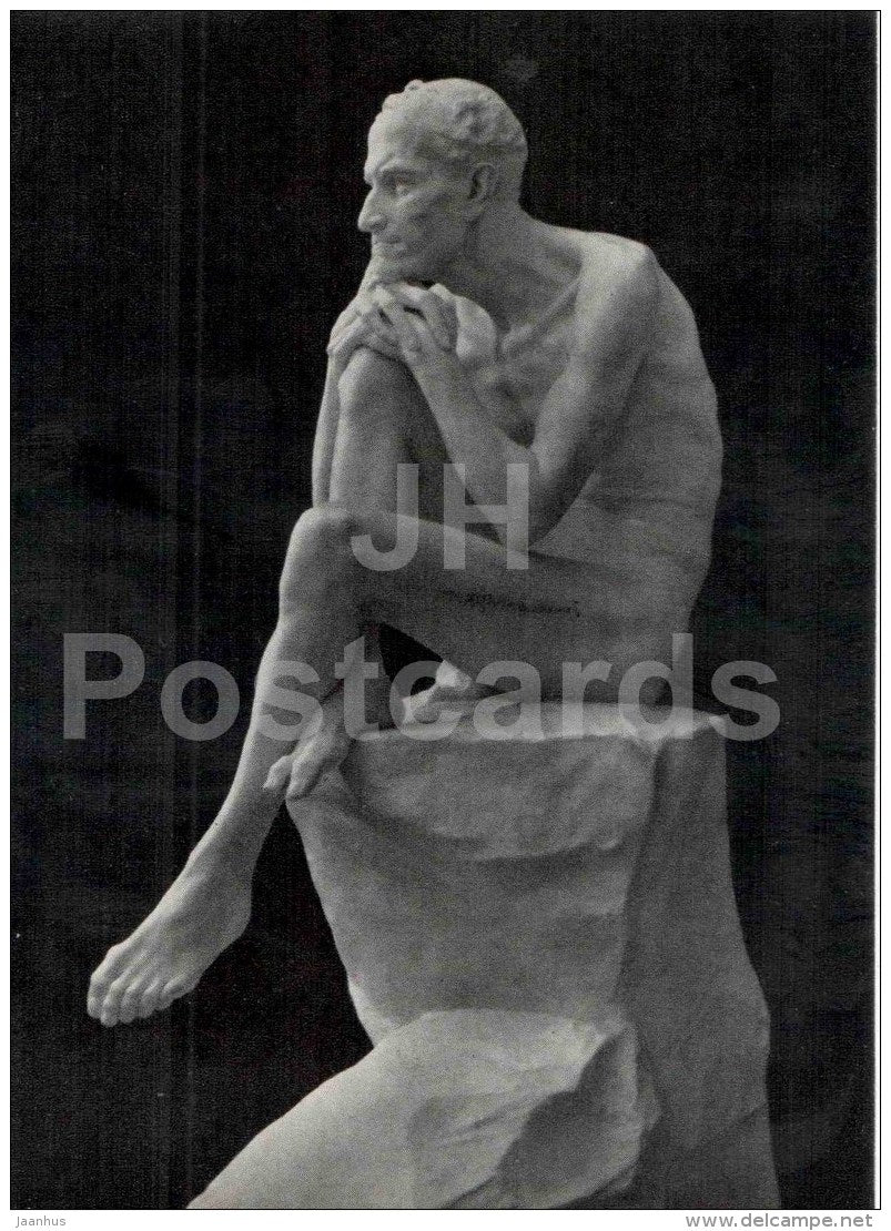 sculpture by M. Antokolsky - Mephistopheles , 1883 - russian art - unused - JH Postcards