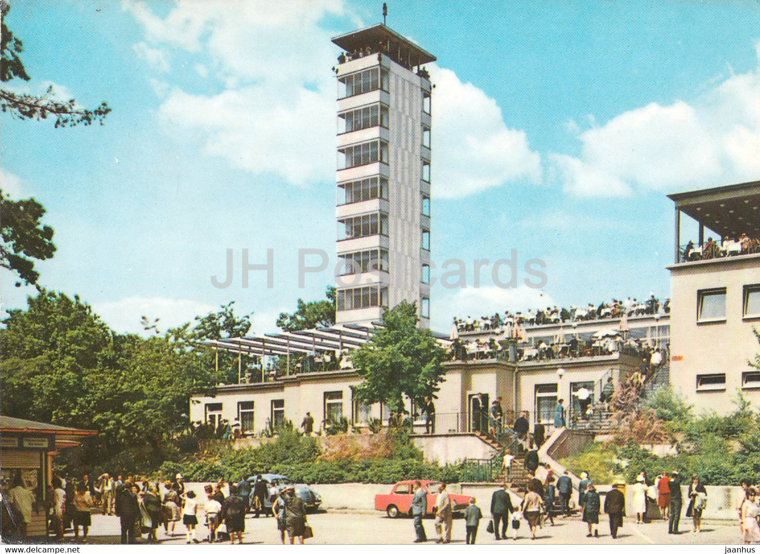 Berlin - Muggelturm - Look Out Tower Muggelturm - 1971 - Germany DDR - used - JH Postcards