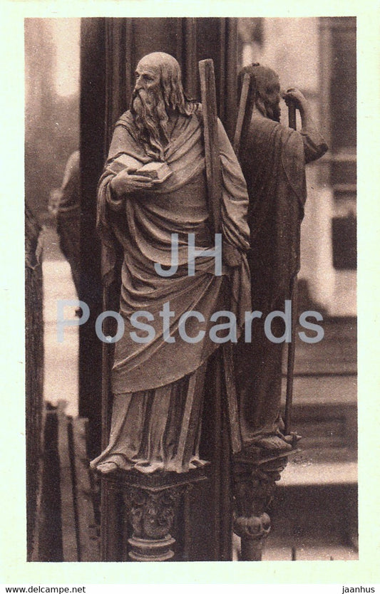 Nurnberg - Apostel Andreas - old postcard - Germany - unused - JH Postcards