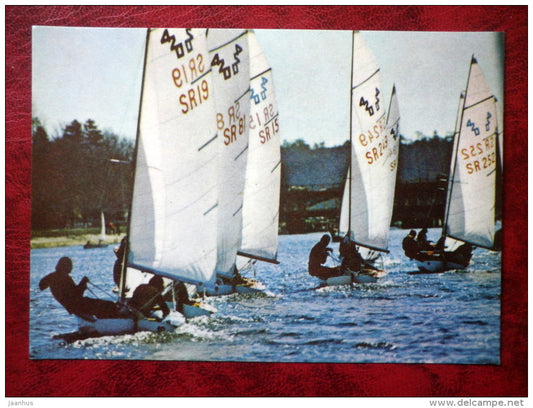 International 420 class  - sailing boat - 1980 - Estonia USSR - unused - JH Postcards