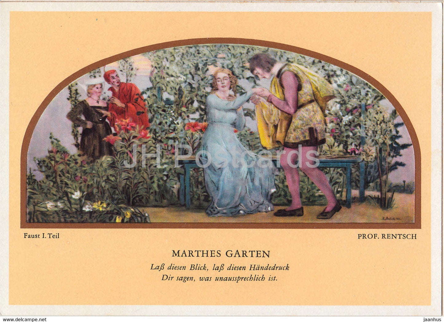 Leipzig - Auerbachs Keller - Marthes Garten - 1965 - DDR Germany - unused - JH Postcards