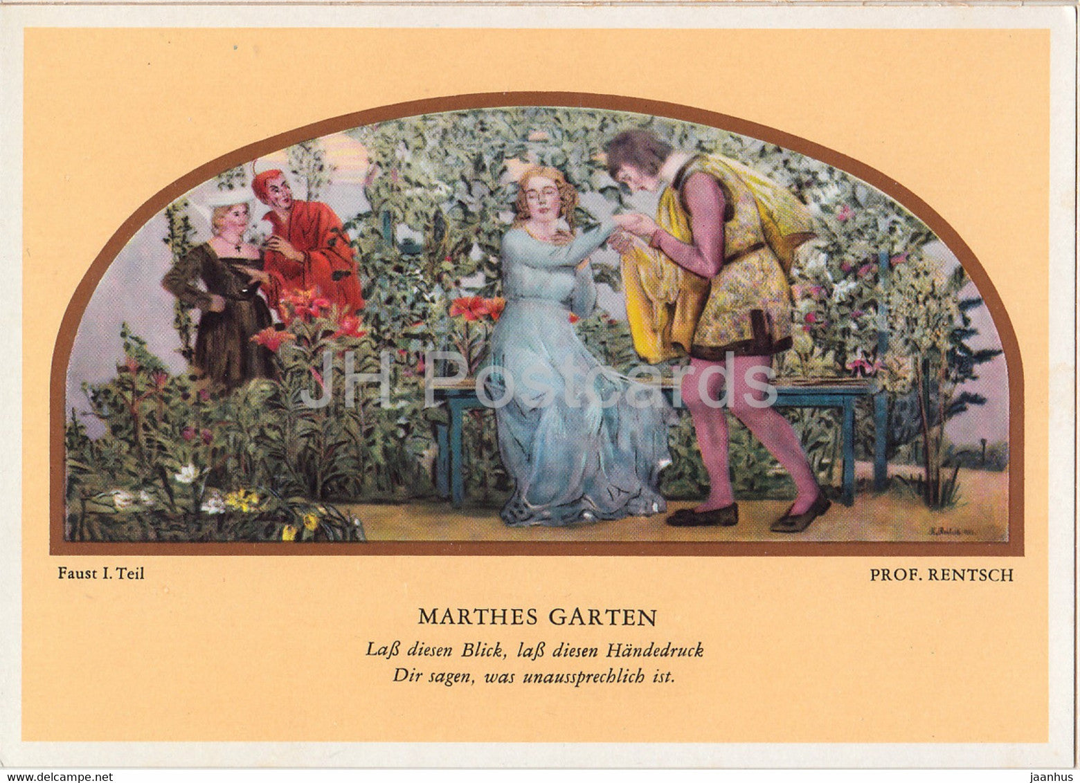 Leipzig - Auerbachs Keller - Marthes Garten - 1965 - DDR Germany - unused - JH Postcards