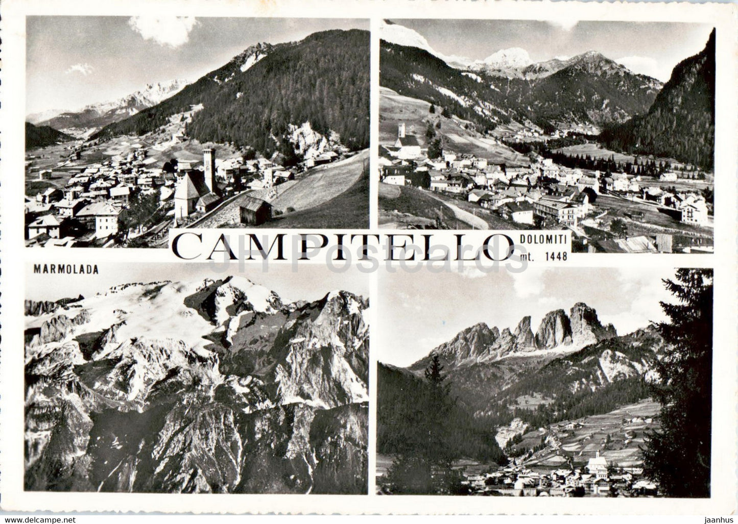 Campitello - Val di Fassa - Marmolada - Italy - used - JH Postcards