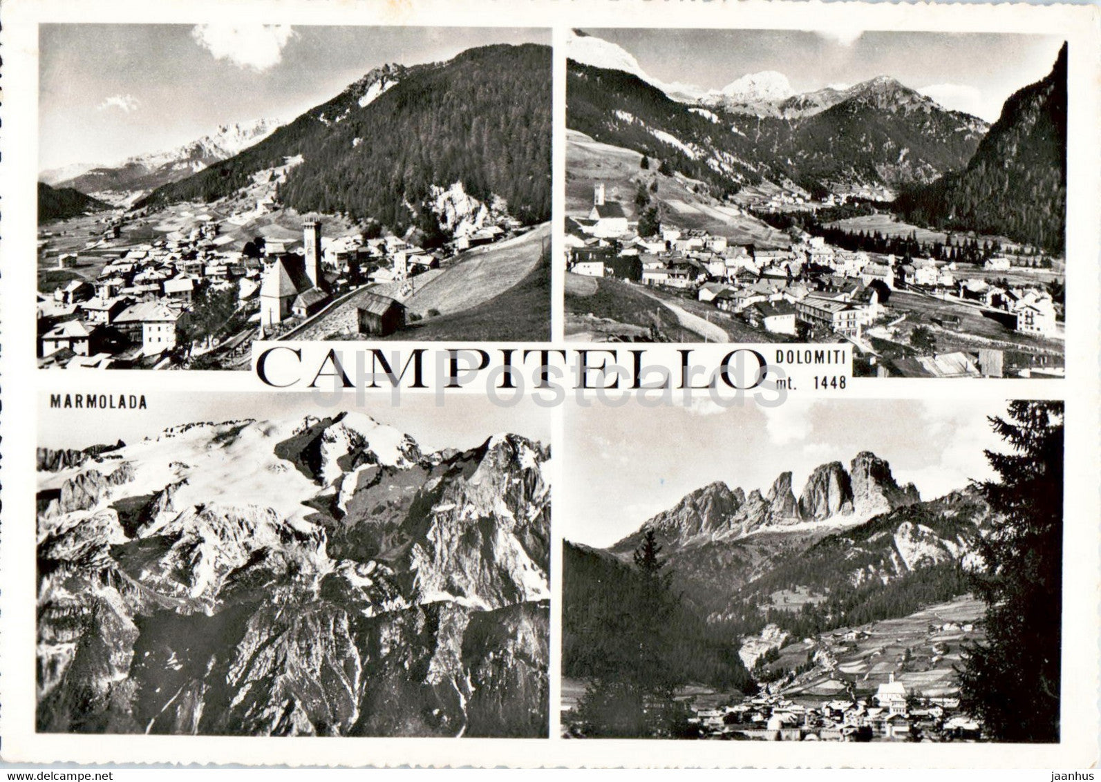 Campitello - Val di Fassa - Marmolada - Italy - used - JH Postcards