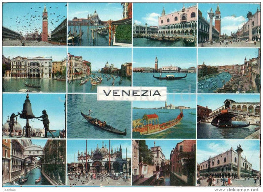 Ponte di Rialto - gondola - Venezia - Veneto - 251 - Italia - Italy - unused - JH Postcards