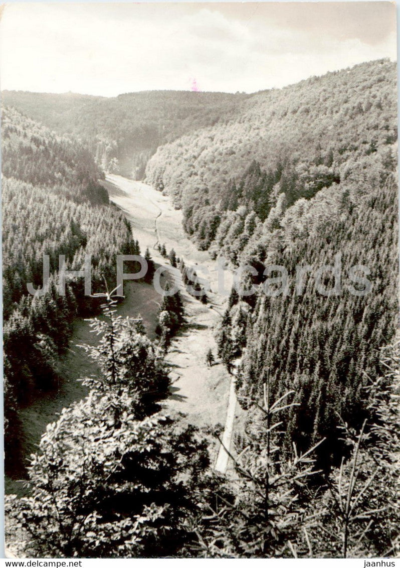 Luftkurort Frauenwald - Eselsbach - old postcard - Germany DDR - used - JH Postcards