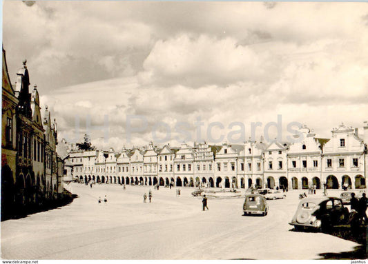 Telc - Stalingradske namesti - Stalingrad square - old postcard - Czech Repubic - Czechoslovakia - unused - JH Postcards