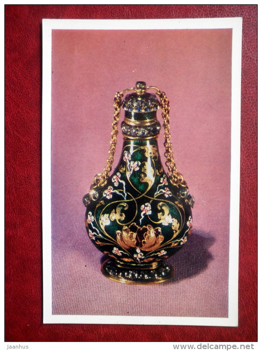 Bottle , Saxony , 17th century - Western European Jewelry - 1971 - Russia USSR - unused - JH Postcards