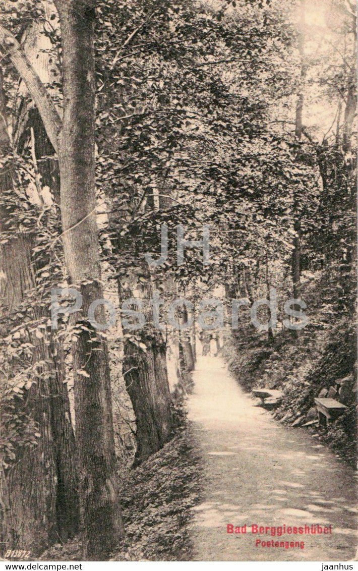 Bad Berggiesshubel - Poetengang - 2132 - old postcard - Germany - used - JH Postcards