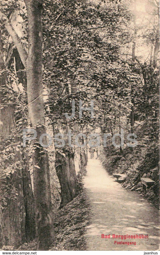 Bad Berggiesshubel - Poetengang - 2132 - old postcard - Germany - used - JH Postcards