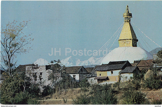 Bodnath Stupa - Kathmandu - Nepal Curio Emporium - hotel Annapurna - Nepal - used - JH Postcards