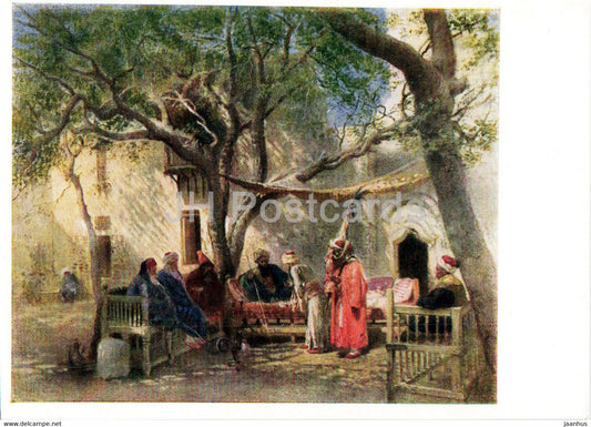 painting by K. Makovsky - Dervishes in Cairo - 1 - Russian art - 1963 - Russia USSR - unused - JH Postcards