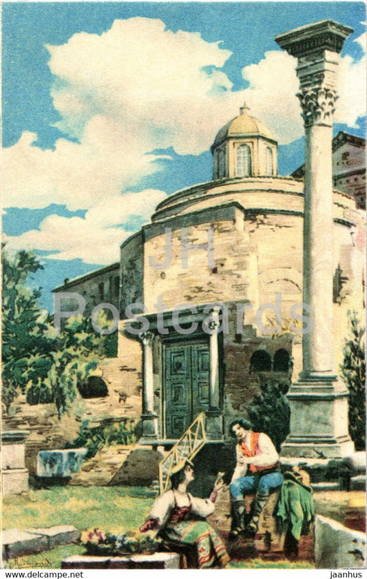 Roma - Rome - La Tomba di Romolo - Romulus Tomb - illustration - ancient world - 4266-8 - old postcard - Italy - unused - JH Postcards