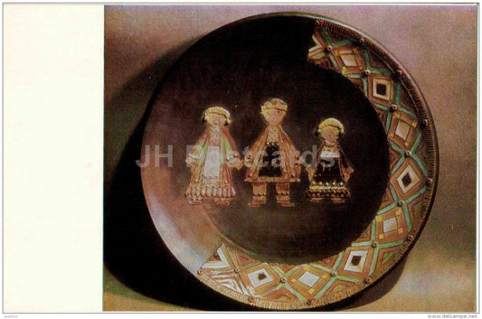 The Khevzur Family by Z. Pochkhidze - earthenware - Stamping and Ceramics of Georgia - 1968 - Georgia USSR - unused - JH Postcards