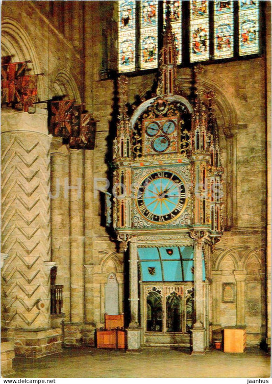 Durham Cathedral - Prior Castell's Clock - CKDUR2 - England - United Kingdom - unused - JH Postcards
