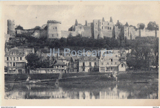 Chinon - Le Chateau et la Vienne - castle - 52 - old postcard - France - unused