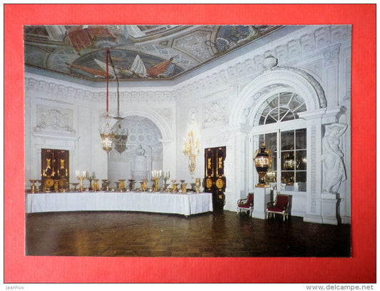 The Banqueting Hall I - The Pavlovsk Palace-Museum - 1977 - USSR Russia - unused - JH Postcards