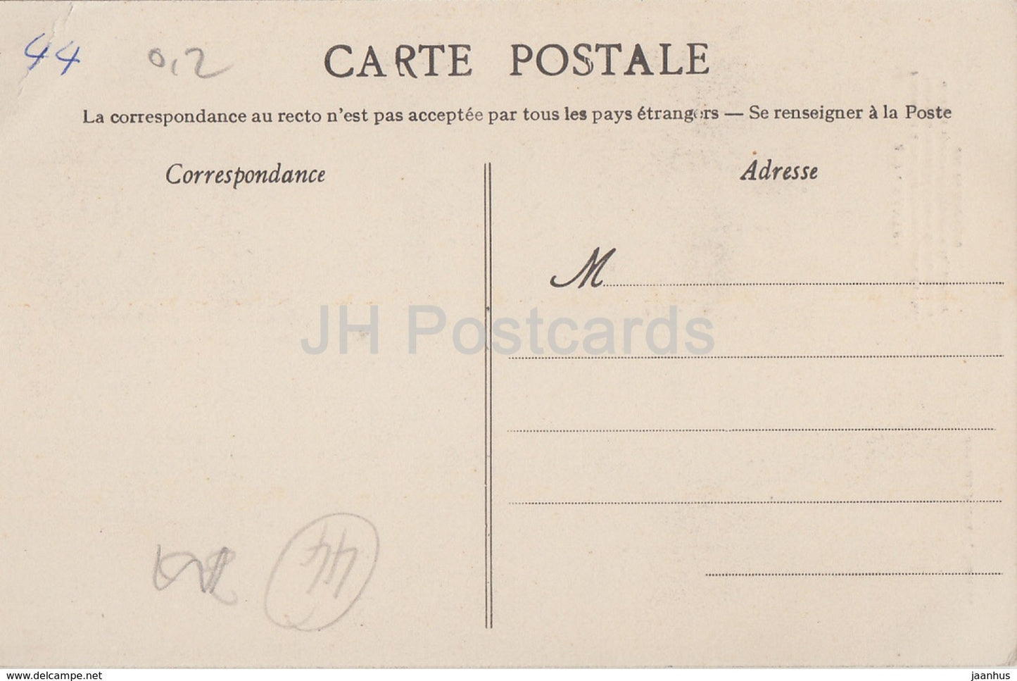 Nantes - Fragment d'une des grosses tours du chateau - castle - 432 - old postcard - France - unused