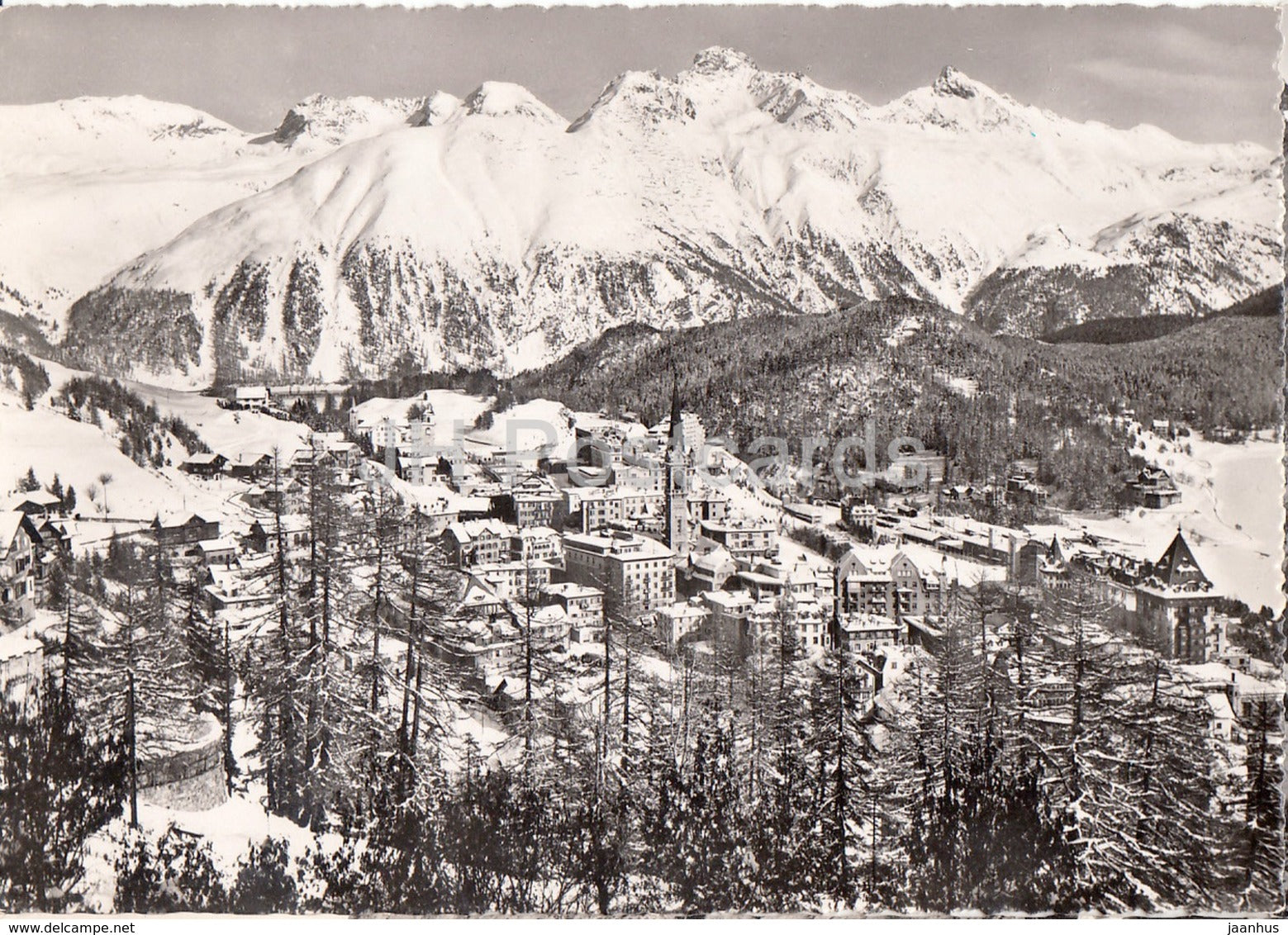 St Moritz 1839 m mit Piz Languard 3266 m - 1856 m - Switzerland - unused - JH Postcards