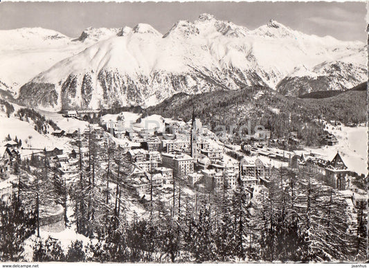 St Moritz 1839 m mit Piz Languard 3266 m - 1856 m - Switzerland - unused - JH Postcards