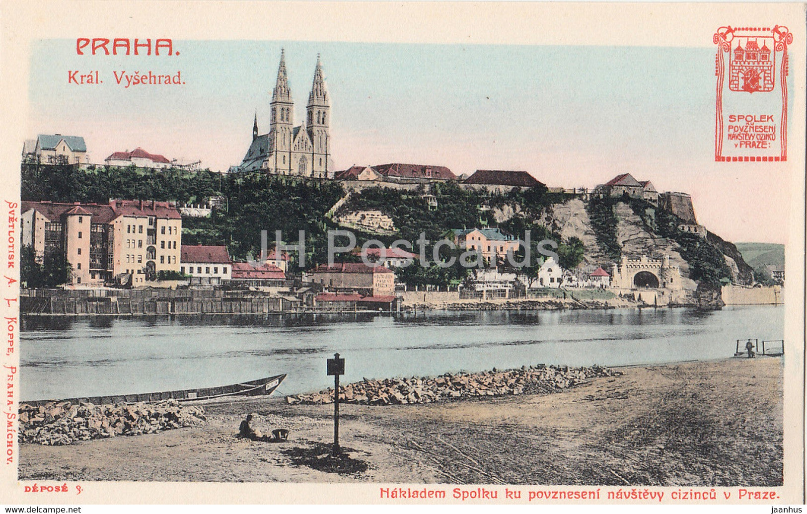 Praha - Prague - Kral Vysehrad - Depose 3 - old postcard - Czech Republic - unused - JH Postcards