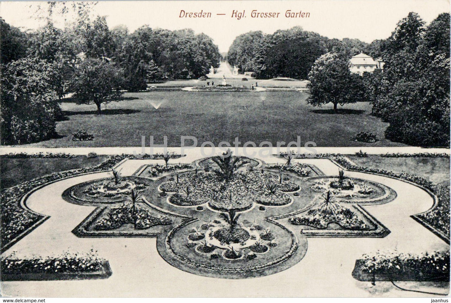 Dresden - Kgl Grosser Garten - old postcard - 1910 - Germany - used - JH Postcards