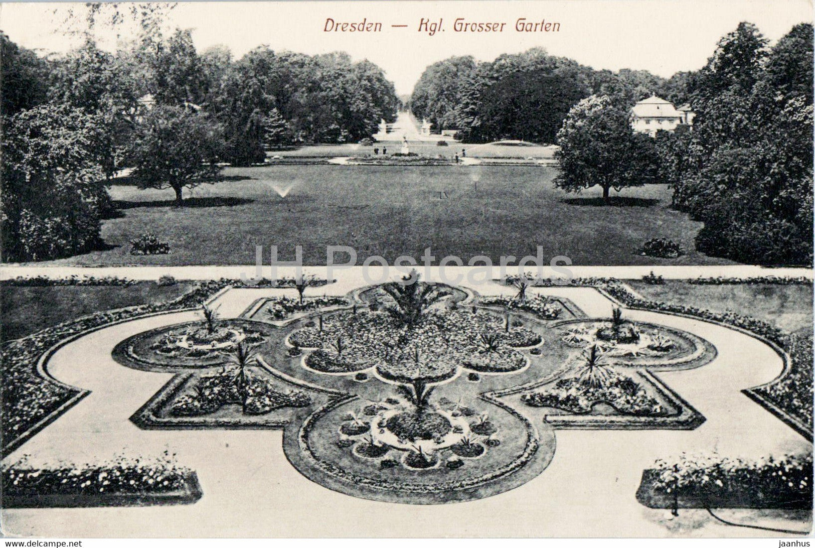 Dresden - Kgl Grosser Garten - old postcard - 1910 - Germany - used - JH Postcards