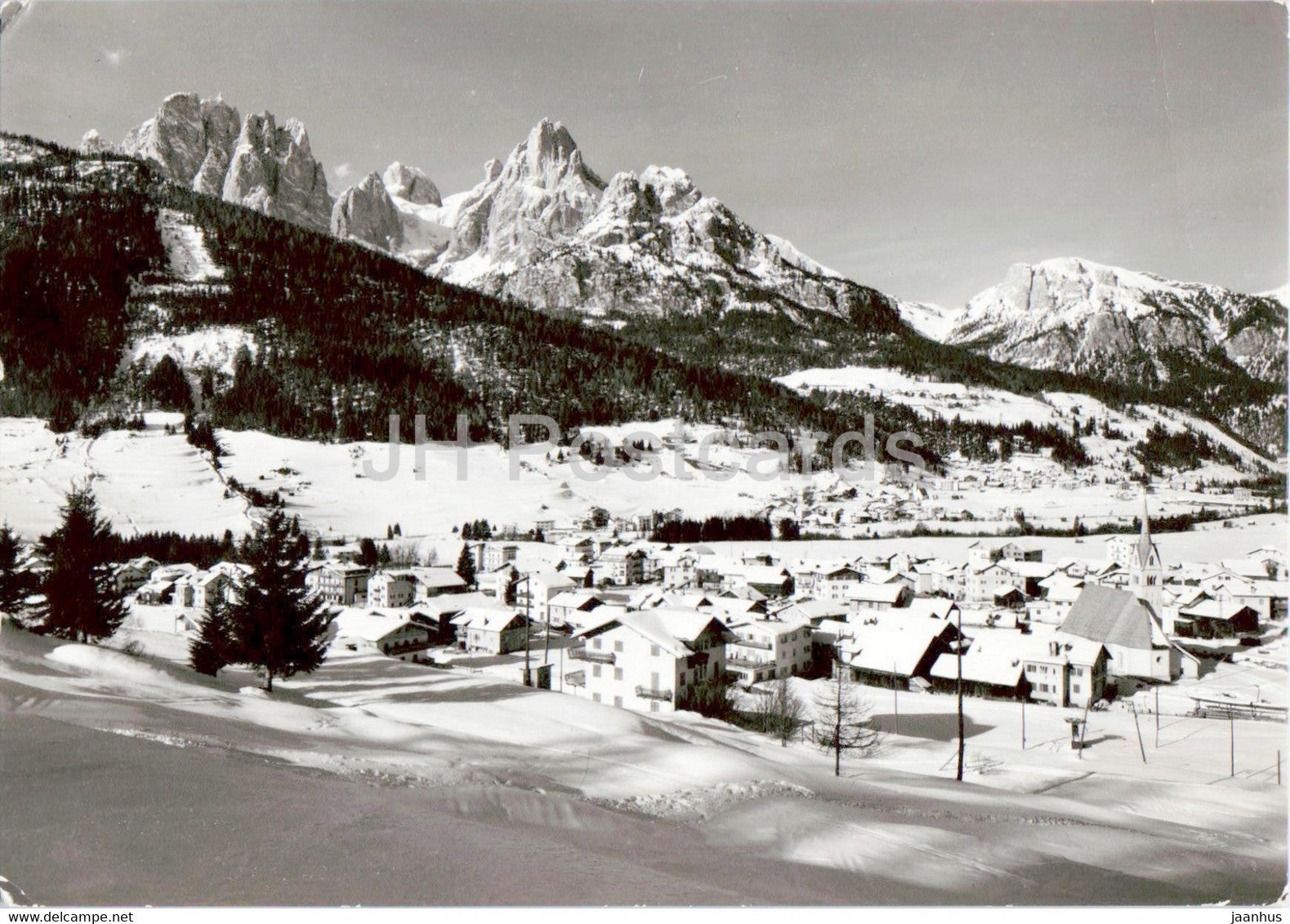 Val di Fassa - Meida - Pozza - Dirupi di Larsec - 1970 - Italy - used - JH Postcards