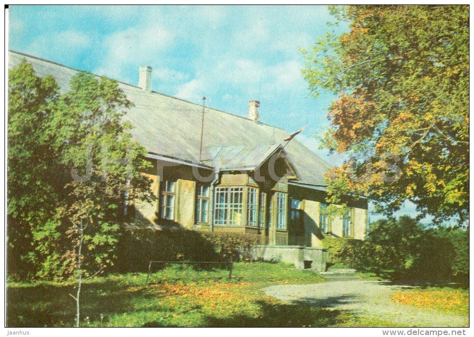 The former administrative building and law-court - Estonian writer A. H. Tammsaare - 1977 - Estonia USSR - unused - JH Postcards