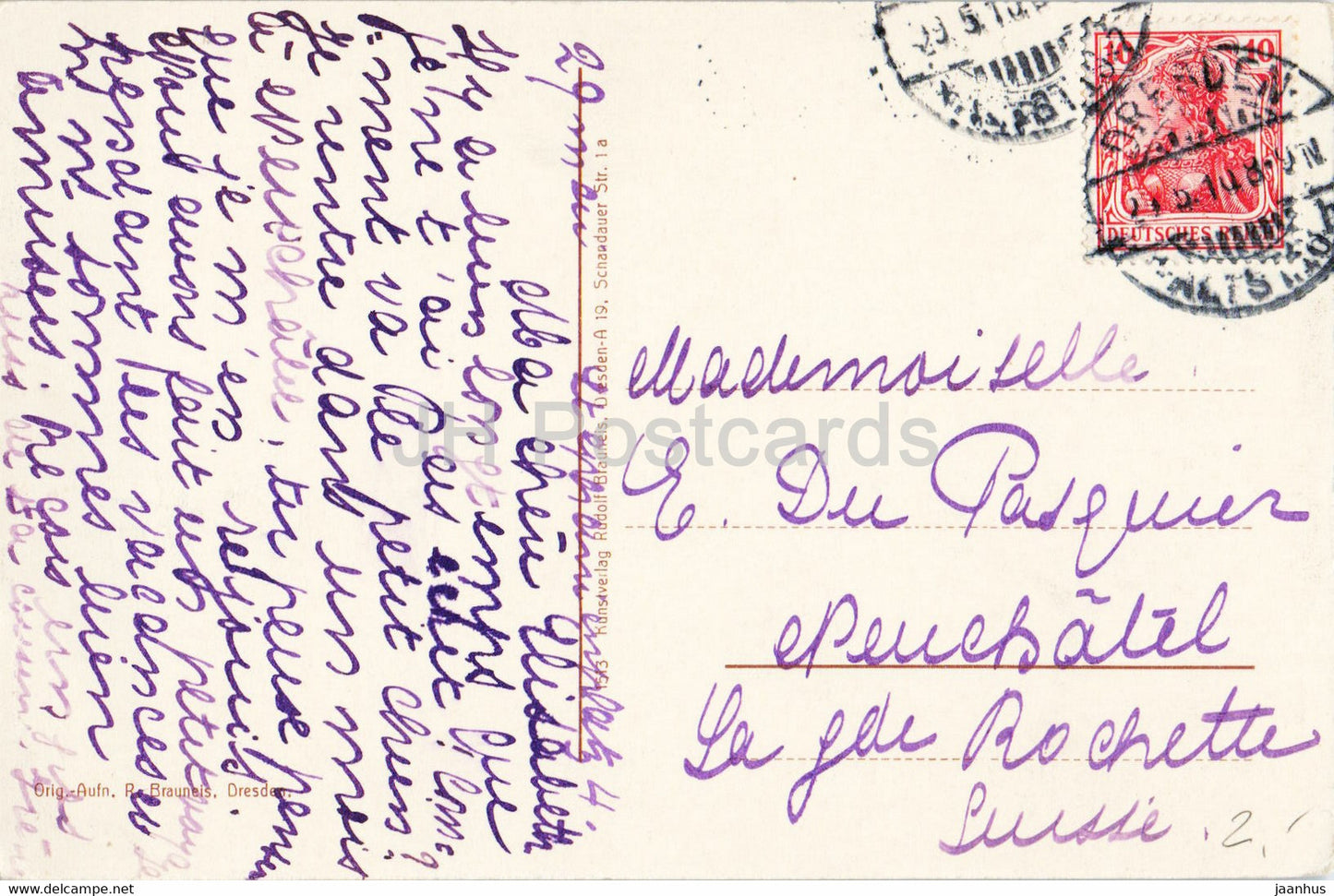 Dresden - Kgl Großer Garten - alte Postkarte - 1910 - Deutschland - gebraucht