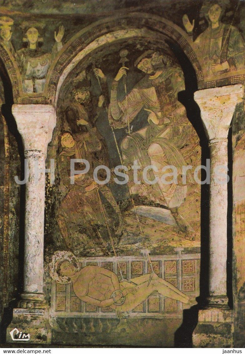 Berze la Ville - Chapelle des Moines de Cluny - Peintures murales - Martyre de Saint Vincent - France - unused - JH Postcards