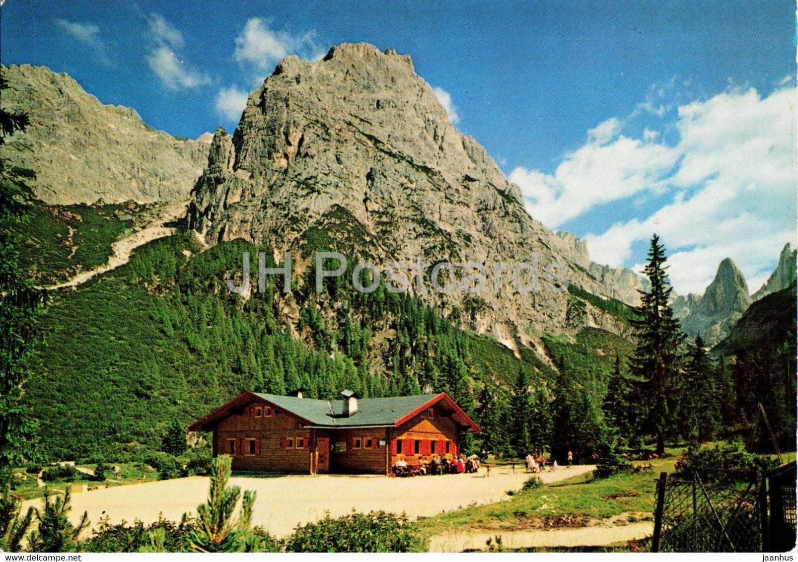 Dolomiti - Talschlusshutte Fischleinboden 1540 m - Rifugio Fondo Valle Fiscalina - Elferkofel - 1982 - Italy - used - JH Postcards