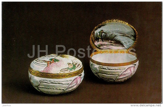 Shell-Shaped Snuff-Box , 1750s - Russian Snuff-Boxes in Hermitage - 1985 - Russia USSR - unused - JH Postcards