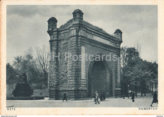 Metz - Romertor - old postcard - France - unused - JH Postcards