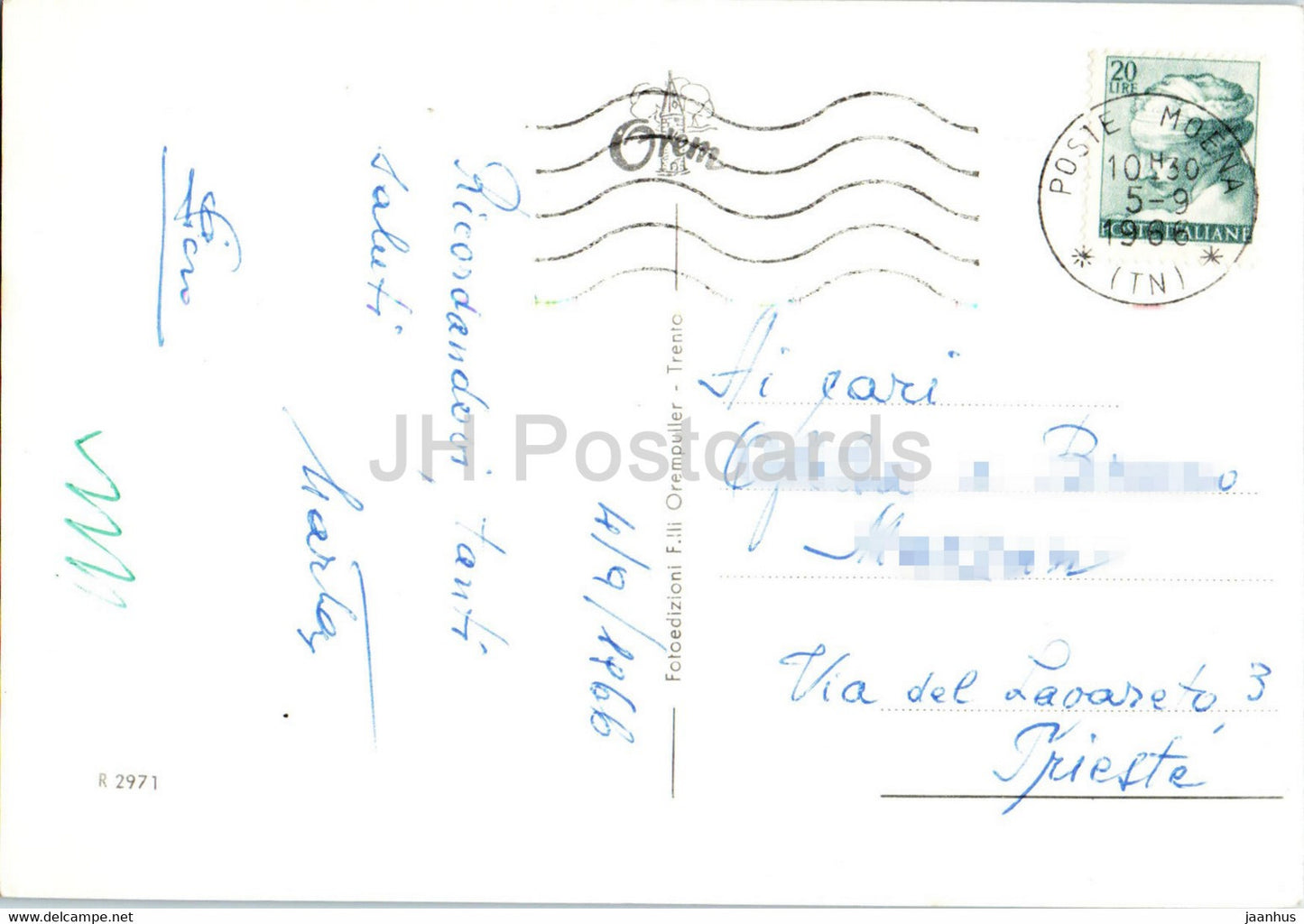 Moena 1200 m - Panorama - 1966 - Italie - occasion