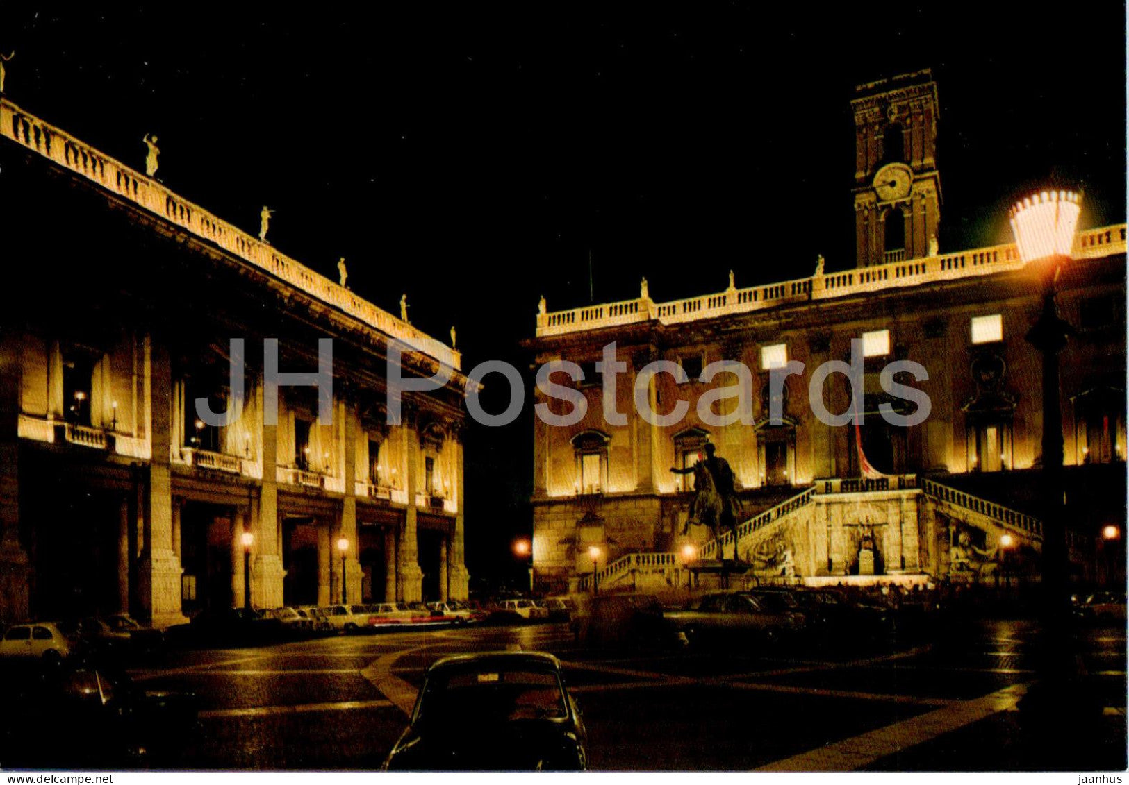 Roma - Rome - Il Campidoglio - The Capitol - night view - 162/386 - Italy - unused - JH Postcards